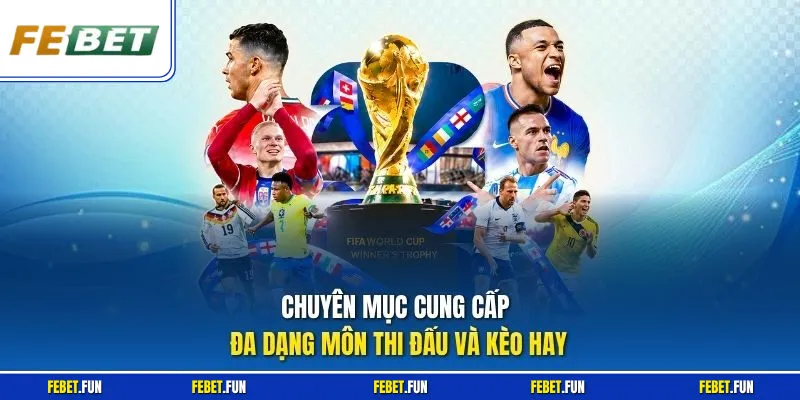 Chuyên mục cung cấp đa dạng môn thi đấu và kèo hay