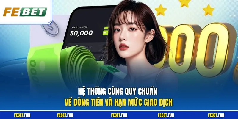 Hệ thống cùng quy chuẩn về dòng tiền và hạn mức giao dịch